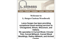 Desktop Screenshot of lsurgeswoodwork.com