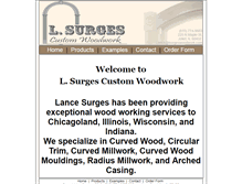 Tablet Screenshot of lsurgeswoodwork.com